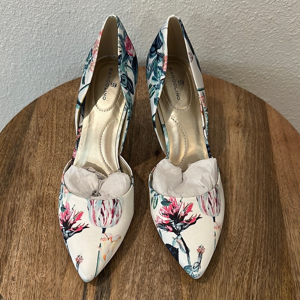 Bandolino Floral Print Women's Heels NWOT